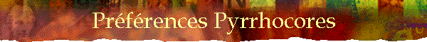 Prfrences Pyrrhocores